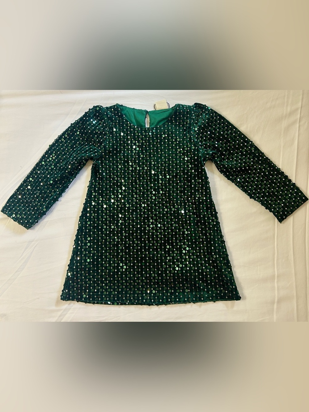 Emerald Green Sequin Girls' Formal Dress